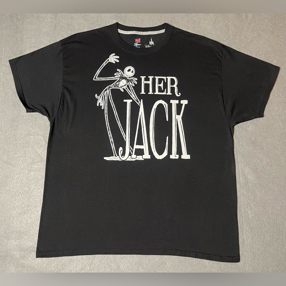 Nightmare Before Christmas “Her Jack” T-Shirt Black Size XL Short Sleeve